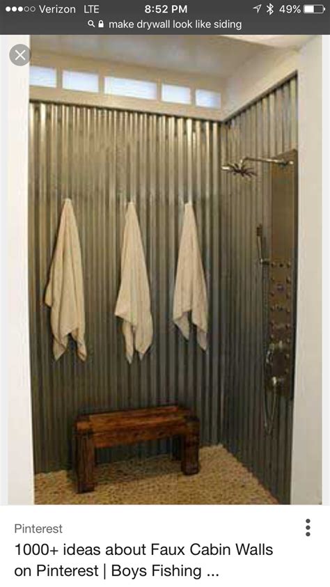 Galvanized Shower Galvanized Metal Home Interior Design House