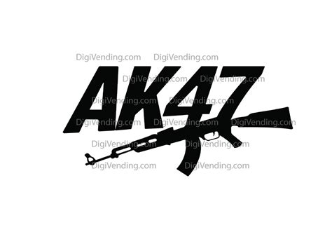 Ak47 Svg Gun Design Ak47 Logo Norteno Instant Download Etsy
