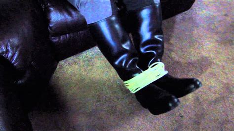 Tied Rubber Riding Boots Youtube