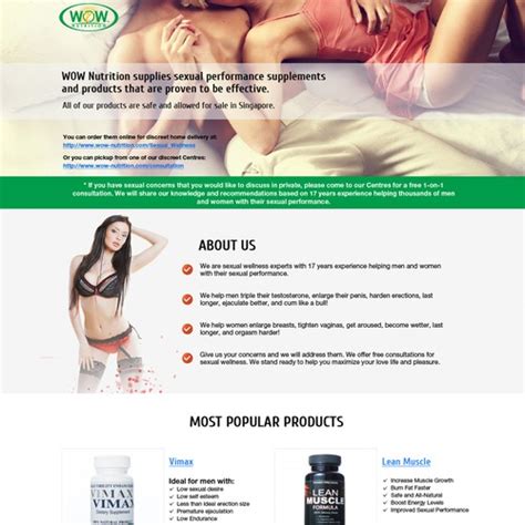 sexual wellness landing page landing page design contest