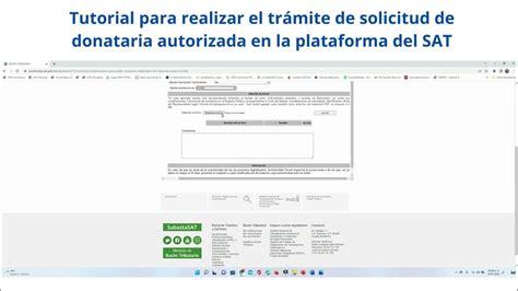 Tutorial Para Subir El Trámite De Donataria Autorizada En La Plataforma