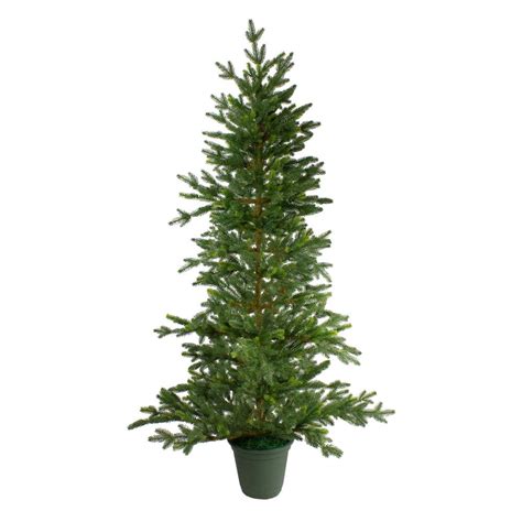 Potted Unlit Christmas Trees Artificial Christmas Trees The Home