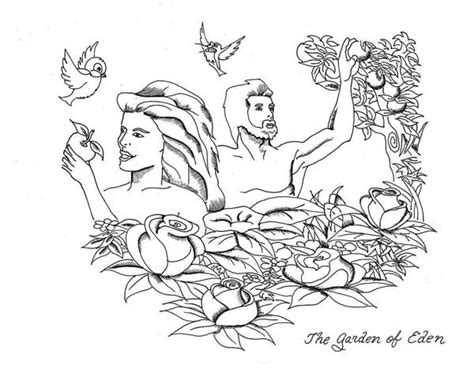 Garden eden coloring pages az coloring pages. Adam and Eve Rebellion to Lord God in Garden of Eden ...