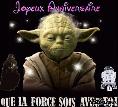 Voir plus d'idées sur le thème anniversaire star wars, anniversaire star, sabre laser. carte anniversaire yoda | maitre yoda Image #131137649 | Blingee.com | Maitre yoda, Gif ...