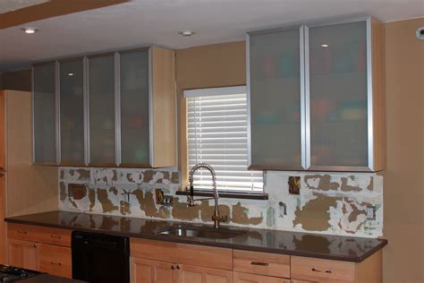 Frameless Frosted Glass Kitchen Cabinet Doors Cabinets Matttroy Bit Ly 2skeuyg Glass