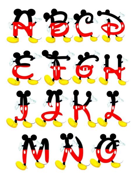 Letras Disney Abecedarioletras Pinterest Disney Letras Y Abecedario