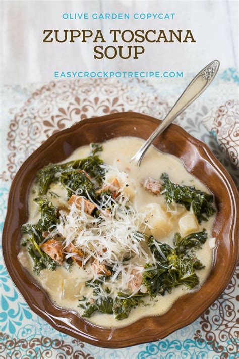 Maybe you would like to learn more about one of these? Crock Pot Zuppa Toscana Soup | Recipe | Toscana soup ...