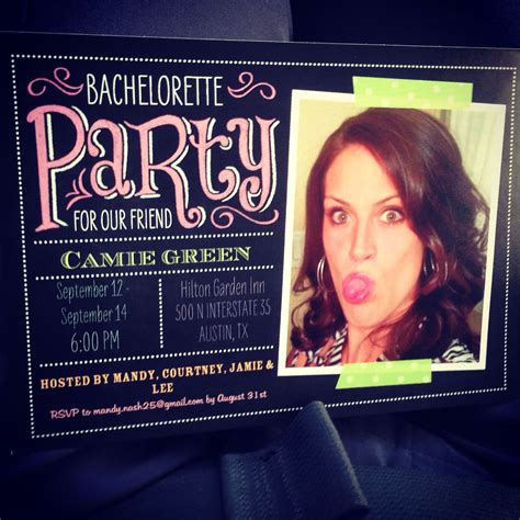 Bachelorette Party Invites Bestbridesmaidsever Atx Itsaparty Bachelorette Party Invitations