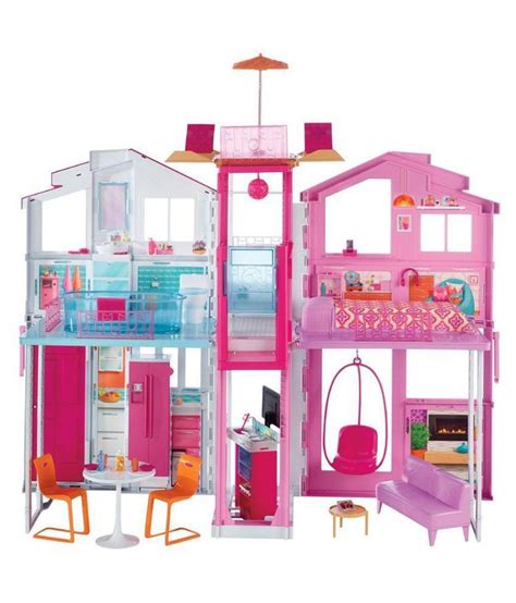 Barbie Multicolor Plastic Town House - Buy Barbie Multicolor Plastic