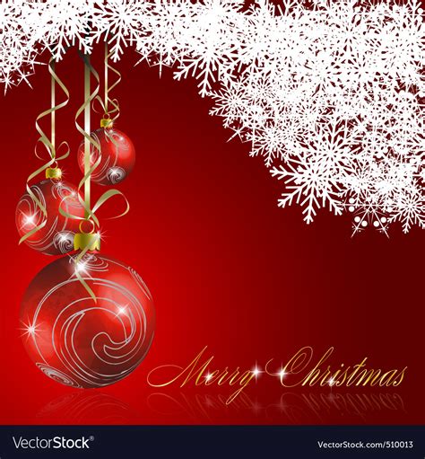 Red Merry Christmas Background Royalty Free Vector Image