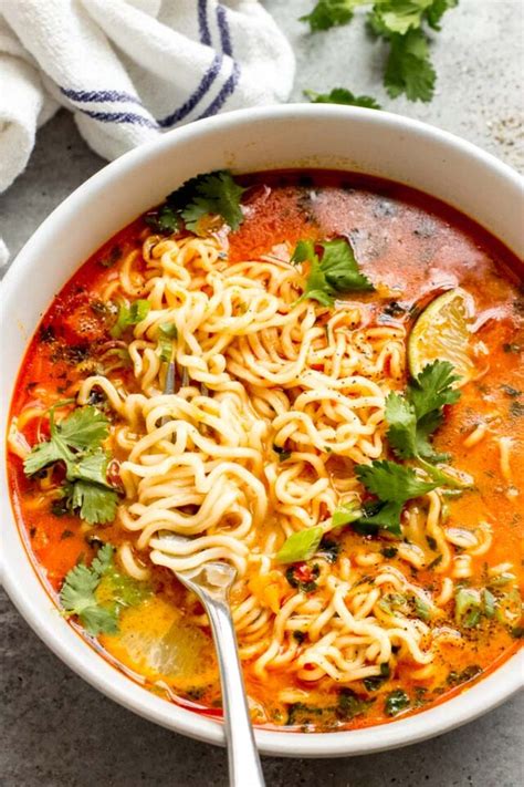Thai Red Curry Noodle Soup Little Broken