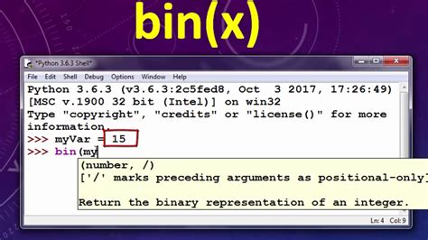 How To Convert Decimal To Binary In Python Youtube