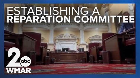 hearing on bill to create reparations commission in maryland youtube