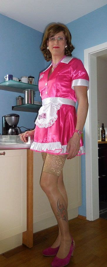 maid joy working in the kitchen sissy husbands french maid dress sissy maid french maid