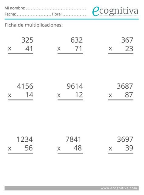 Ejercicios matemáticos refuerzo unidad 2. Ejemplos De Ejercicios De Calculo Mental - Colección de ...