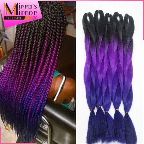 Ombre Color Expression Braiding Hair 24inch Crochet Braids Xpressions Braiding Hair Kanekalon