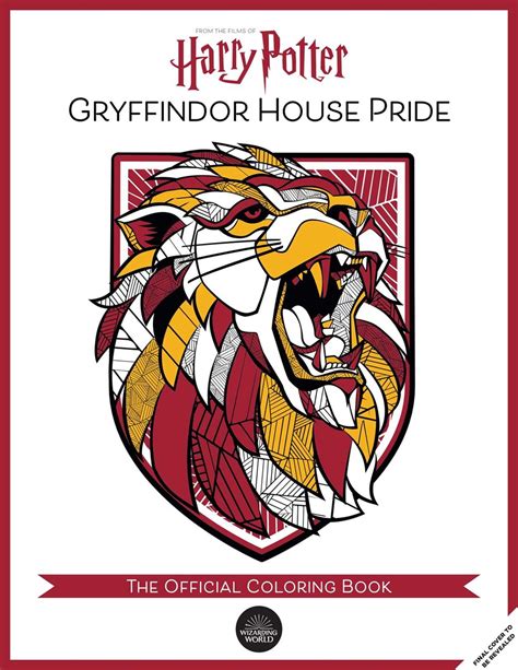 Harry Potter Gryffindor House Pride The Official Coloring Book