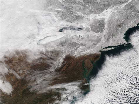 Watch The Northeastern Us Get Buried In Snow From Space Satellite