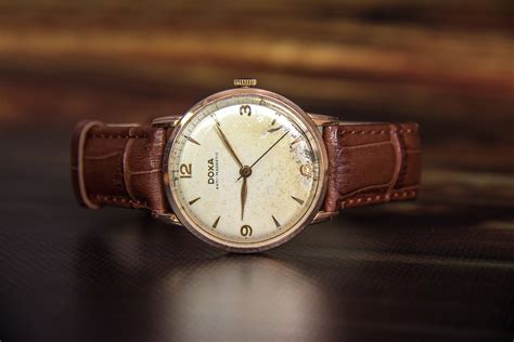 Doxa Watch 14k Gold Swiss Watch Gold 585 Vintage Doxa Watch Etsy Uk