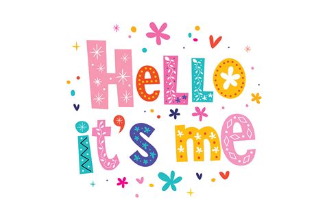Hello Its Me Graphic By Alias Ching · Creative Fabrica