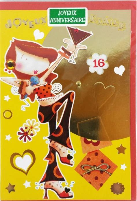 ✓ usage commercial gratis ✓ images haute qualité. Carte Anniversaire FILLE 16 ans