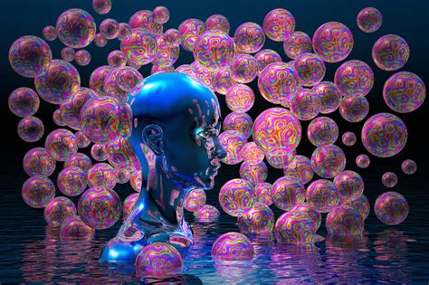 Psychedelic Bubbles Digital Art By Carol And Mike Werner