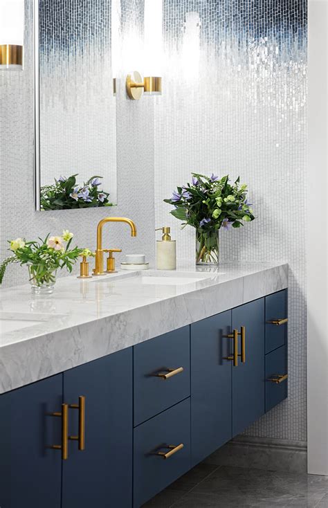Billie Ombre Blue Bathroom | Artistic Tile