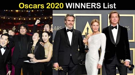 Academy Award 2020 Winners List Archives Showbiz Hut