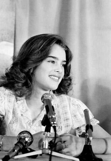 Then Actressmodel Brooke Shields 13 Is Shown At A Cannes News