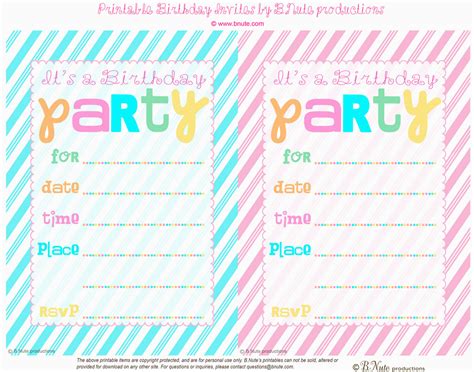 How To Print Birthday Invitations At Home Bnute Productions June 2013