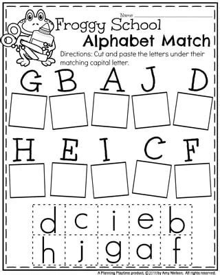Back to School Worksheets  Preschool  Planning Playtime