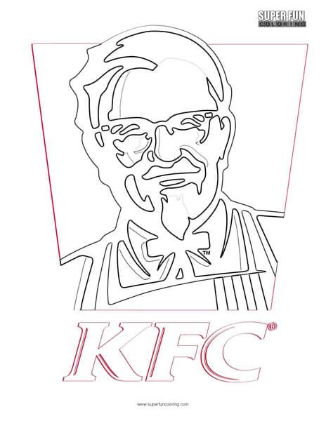 KFC Logo Coloring Page Fun Coloring Coloring Home