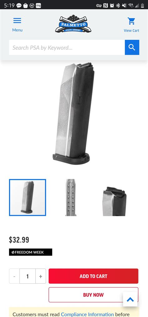 Micro dagger 15 round magazines available : r/Glocks