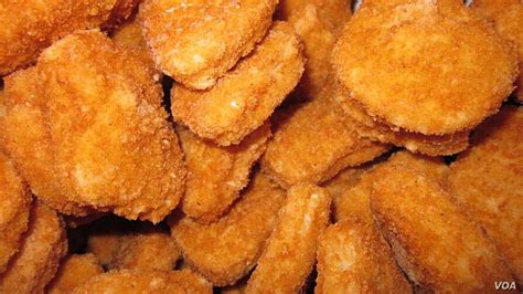 A small piece of chicken or fish that has…. Study: Not So Much Chicken in Chicken Nuggets | Voice of ...