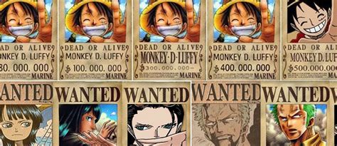 Straw Hats Bounties Then And Now One Piece Gold