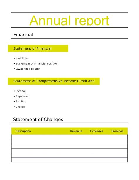 Nonprofit Annual Report Template Great Professional