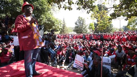 Zimbabwes Opposition Leaders Rally Against Mugabe News Al Jazeera