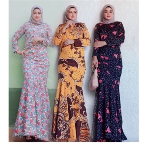 Wanns chematt 8 months ago. Mini Kurung Cotton Kain Payung / Kembang | Shopee Malaysia