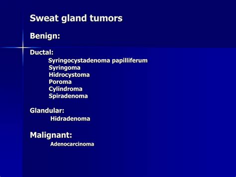 Ppt Abc Of Sweat Gland Tumors Powerpoint Presentation Free Download