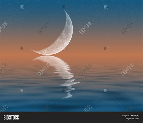 Crescent Moon Image And Photo Free Trial Bigstock