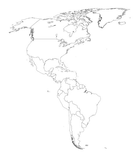 Mapa De América Para Imprimir Político Físico Mudo Con Nombres