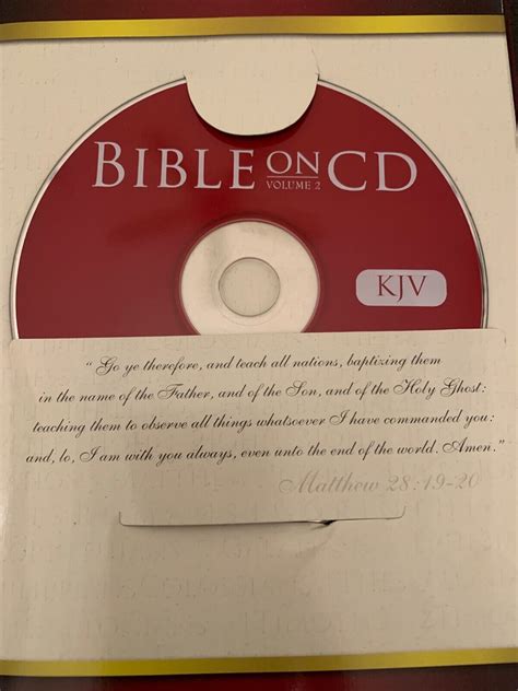 Bible On Audio Cd Vol 2 Chapters 16 To 28 Mathew Audio Cd Pastor