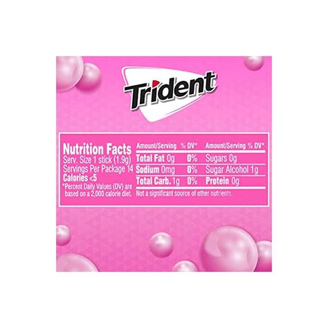 Trident Bubblegum Sugar Free Gum 12 X 14 Designer Planet