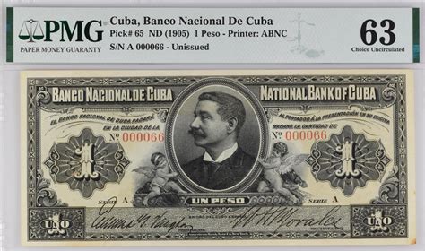Pmgs Featured Note Of The Month Cuba Peso Pmg