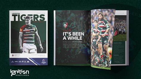 Dont Miss Your Tigers Matchday Programme Leicester Tigers