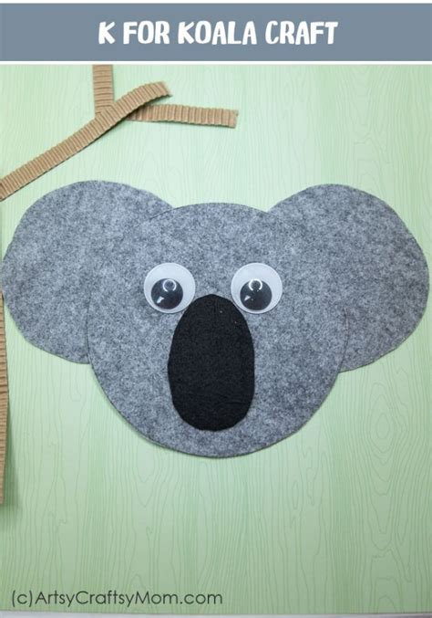 Free printable eye of horus pattern. K for Koala Craft with Printable Template - Artsy Craftsy Mom