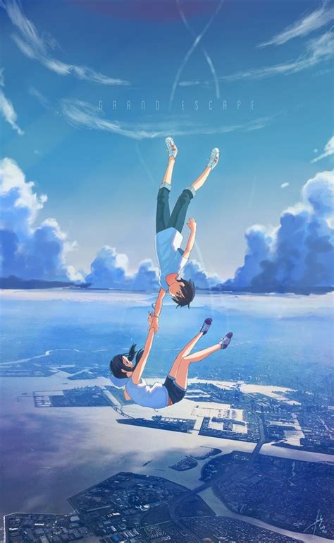 Grand Escape By Utachy Fluffy Anime Vk Sky Anime Anime Scenery
