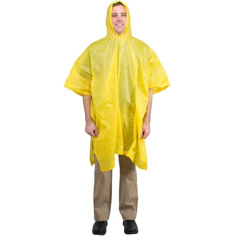Yellow Economy Rain Poncho 52 X 80