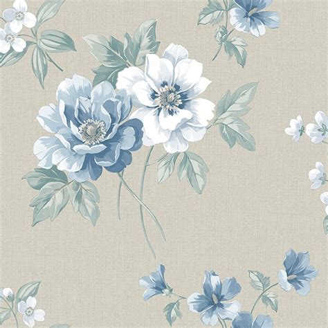 Feel free to download, share. 3112-002757 | Keighley Light Blue Floral Wallpaper ...