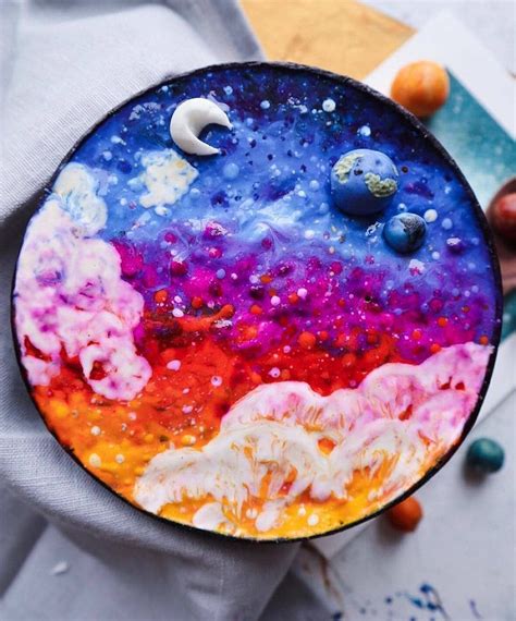 This rich, creamy smoothie has three layers that represent an actual galaxy, making it a phenomenal smoothie for breakfast or even dessert. Had to post this Galaxy Smoothie Bowl | Smoothie bowl ...